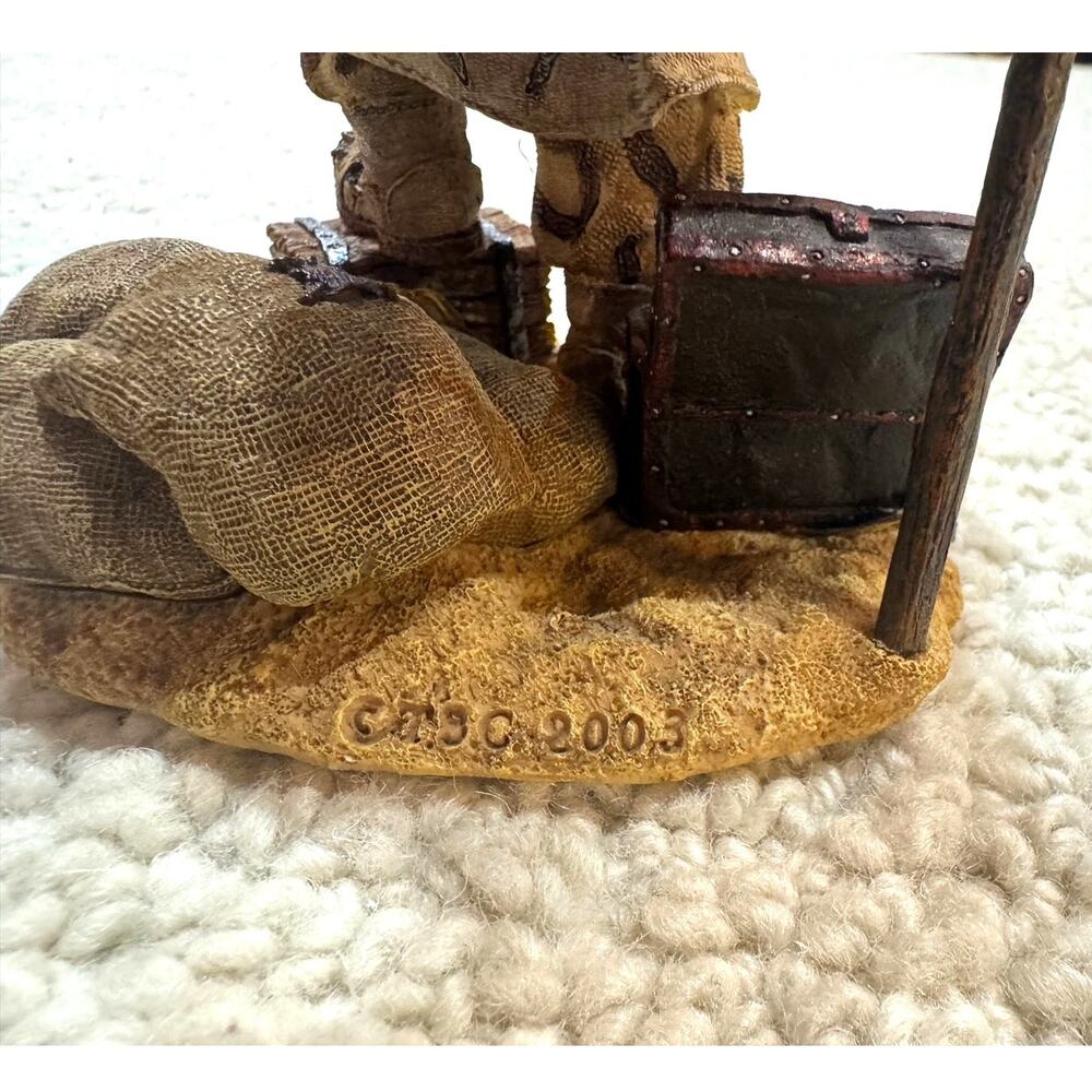 Vintage Boyds Bears McBruin To Serve With Honor 2277923 Figurine Army Flag